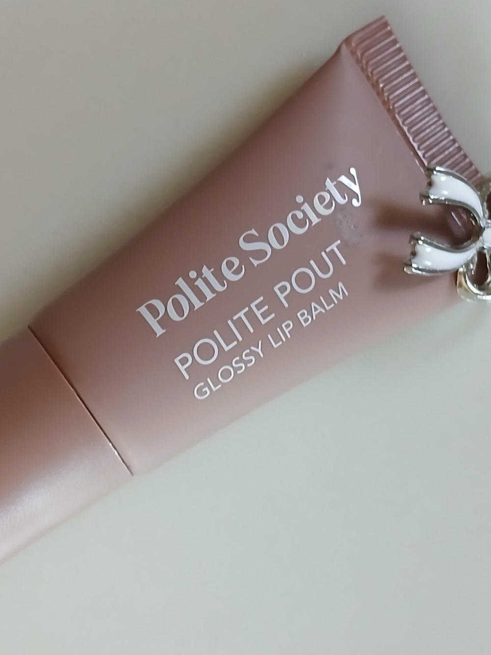 Polite Society Polite Pout Glossy Lip Balm — Chocolate Croissant